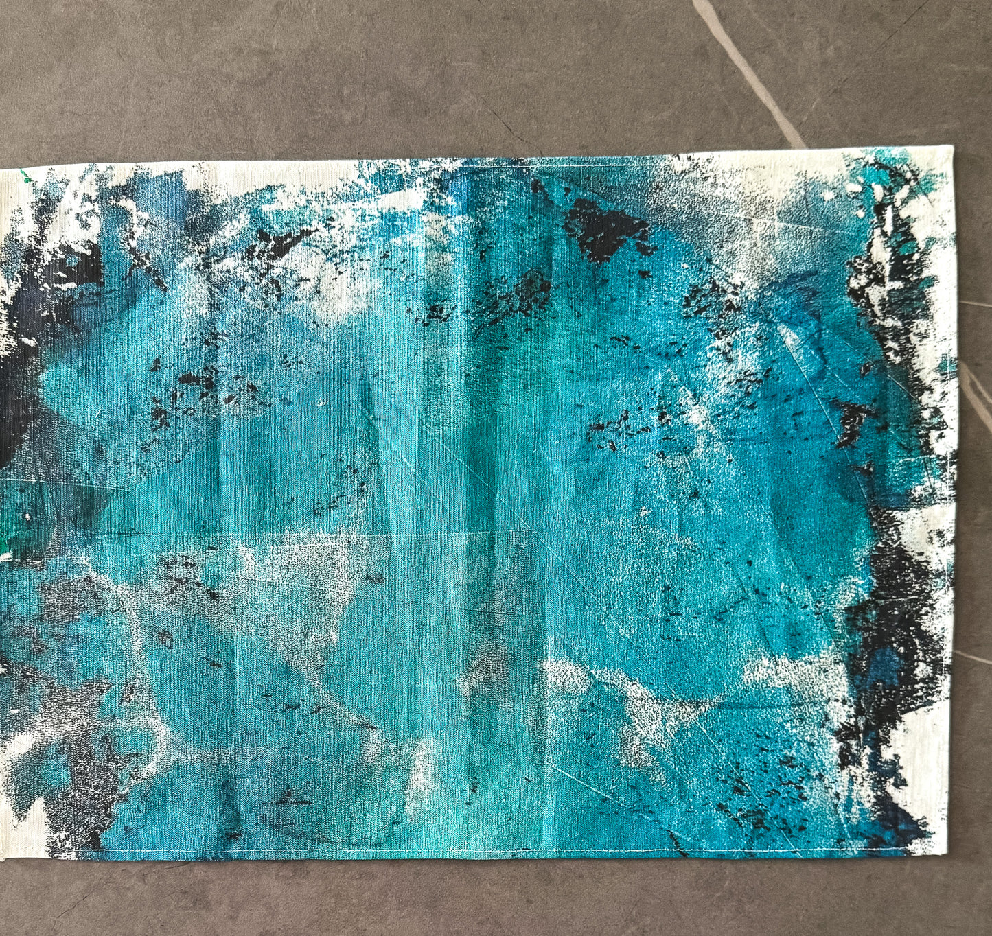 Abstract Ocean Canvas Placemat
