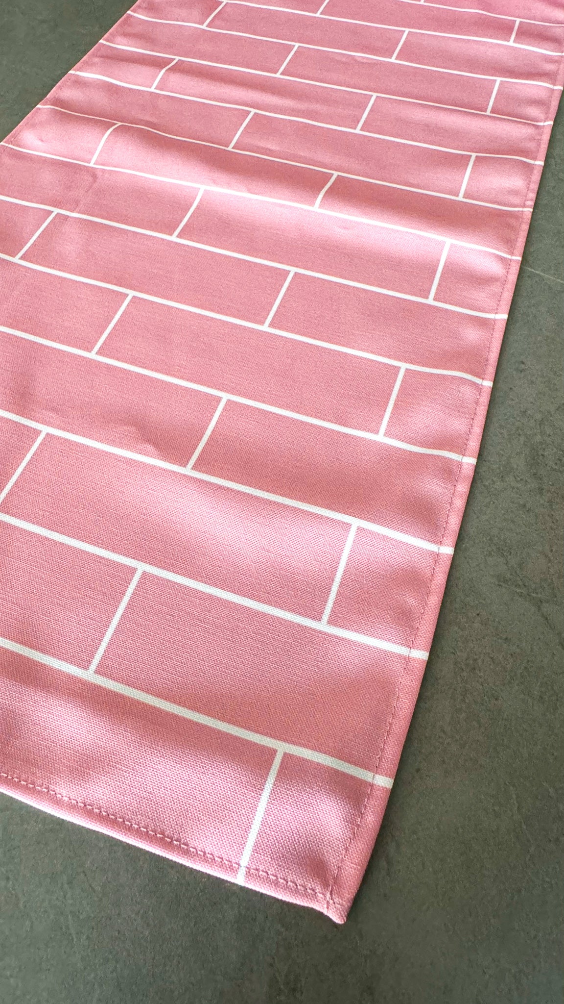 Brick Style Table Runner 150 × 33 cm