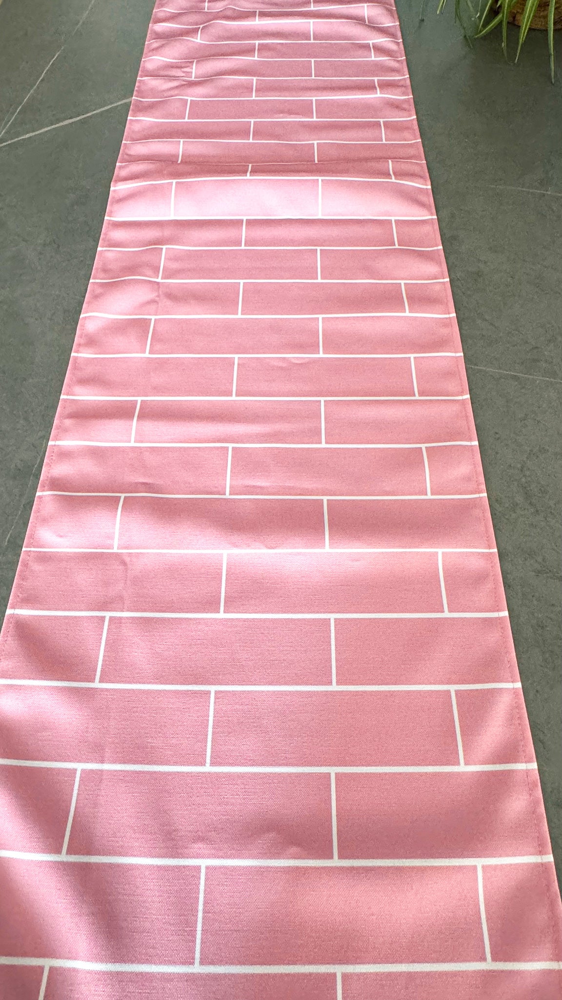 Brick Style Table Runner 150 × 33 cm