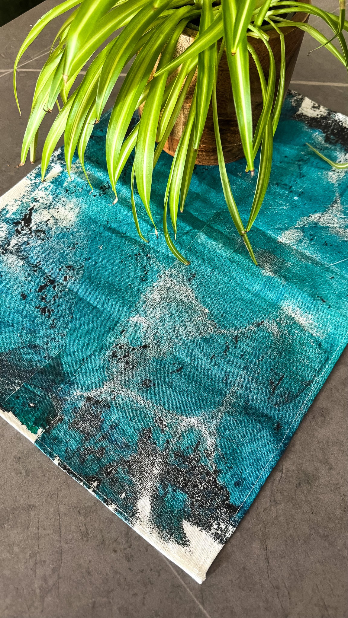 Abstract Ocean Canvas Placemat