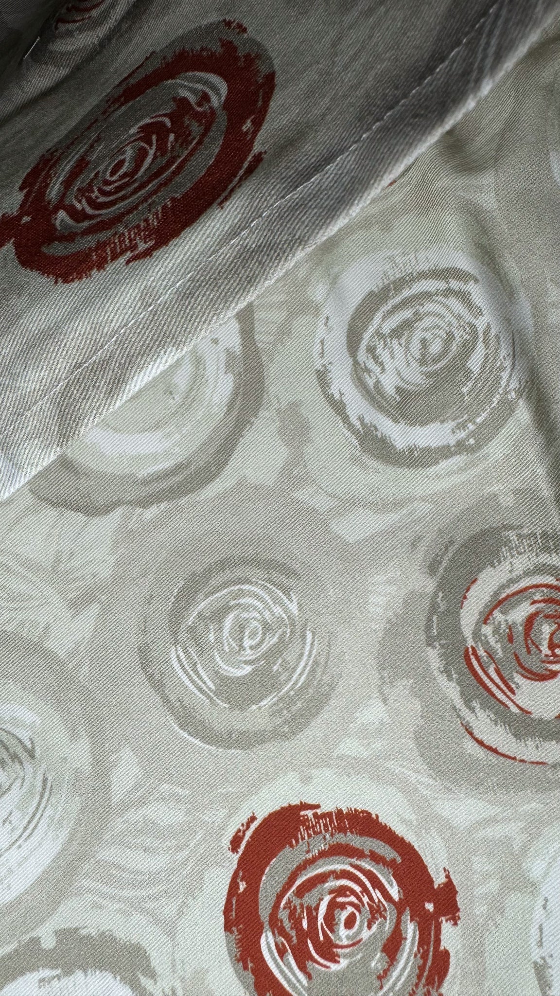 Abstract Roses Linen Cushion 50x50 cm