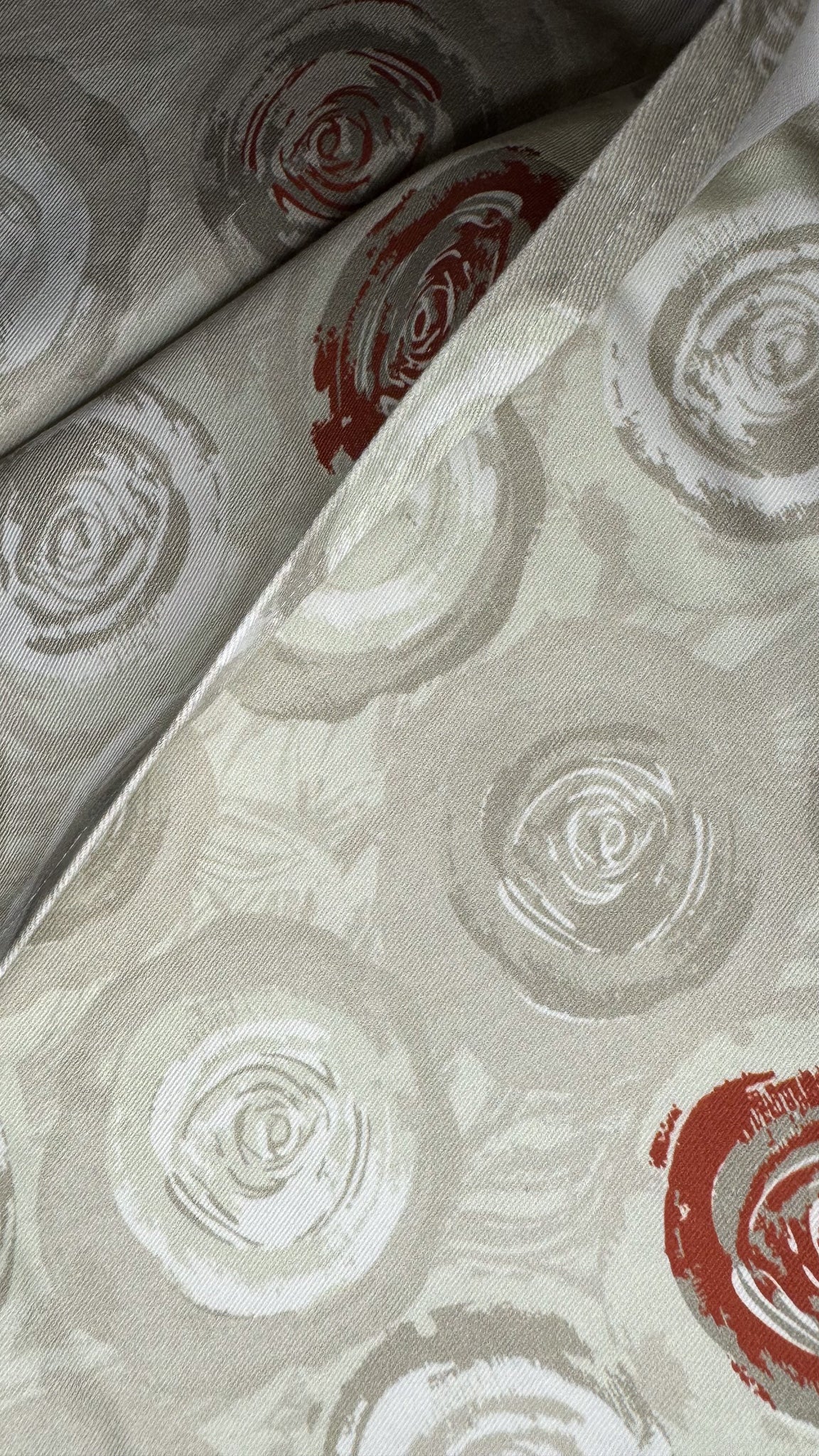 Abstract Roses Linen Cushion 50x50 cm