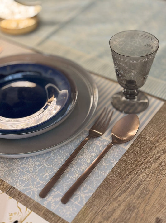 مفارش طعام ورقية من 12 قطعة من أرابيسك