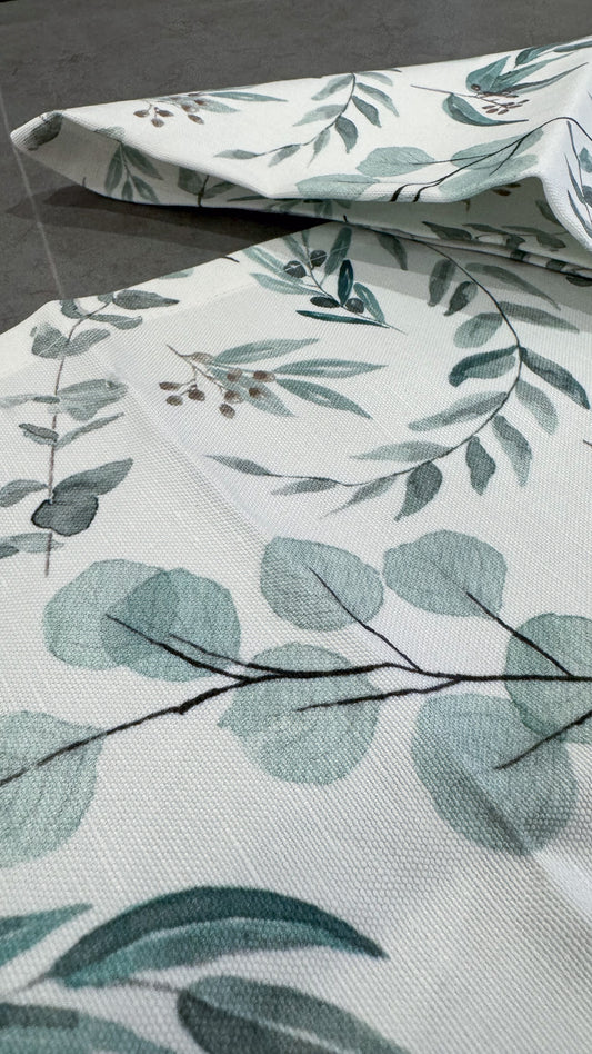 Botanical Green Placemats – Linen-Cotton Canvas