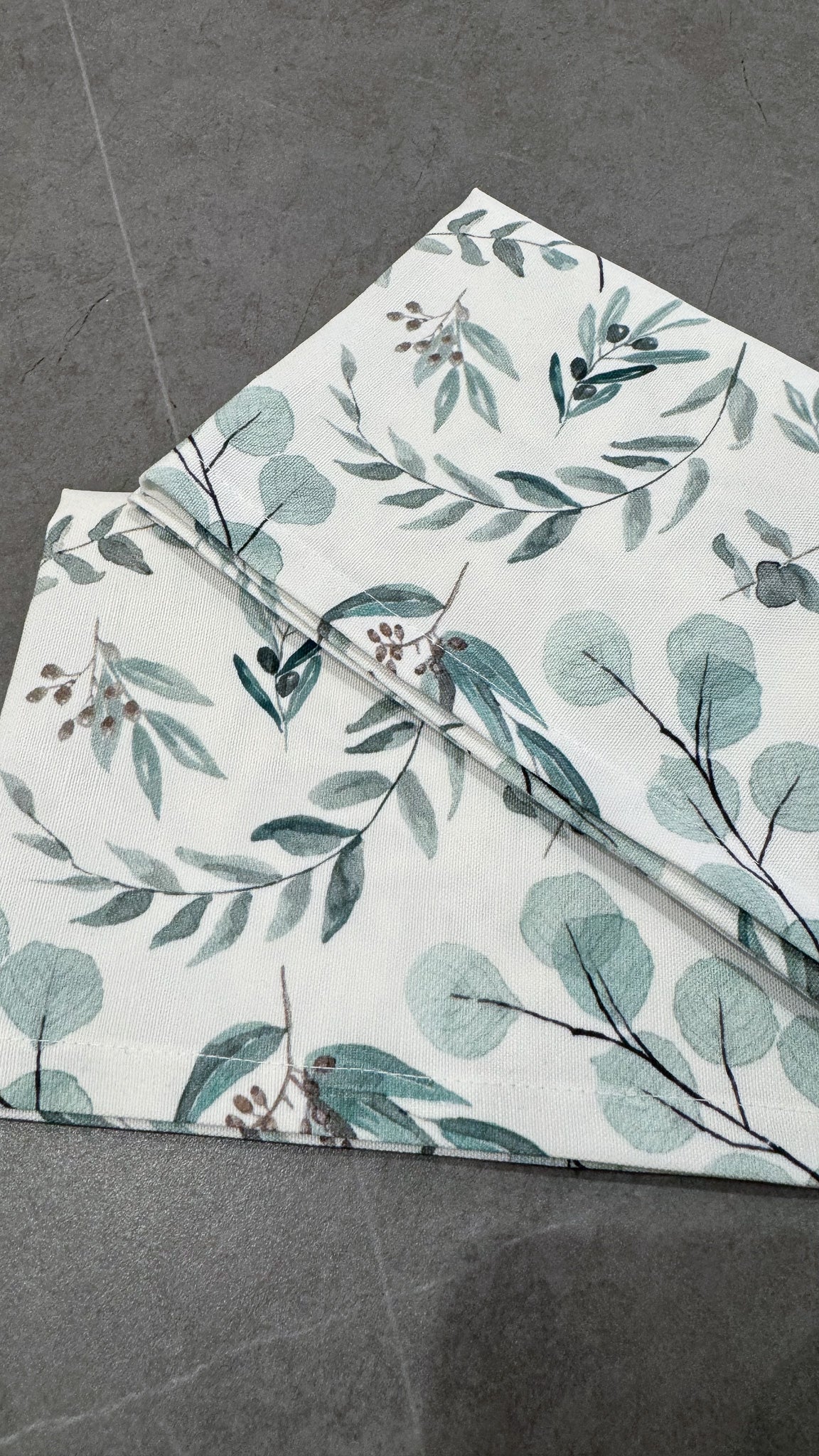 Botanical Green Placemats – Linen-Cotton Canvas
