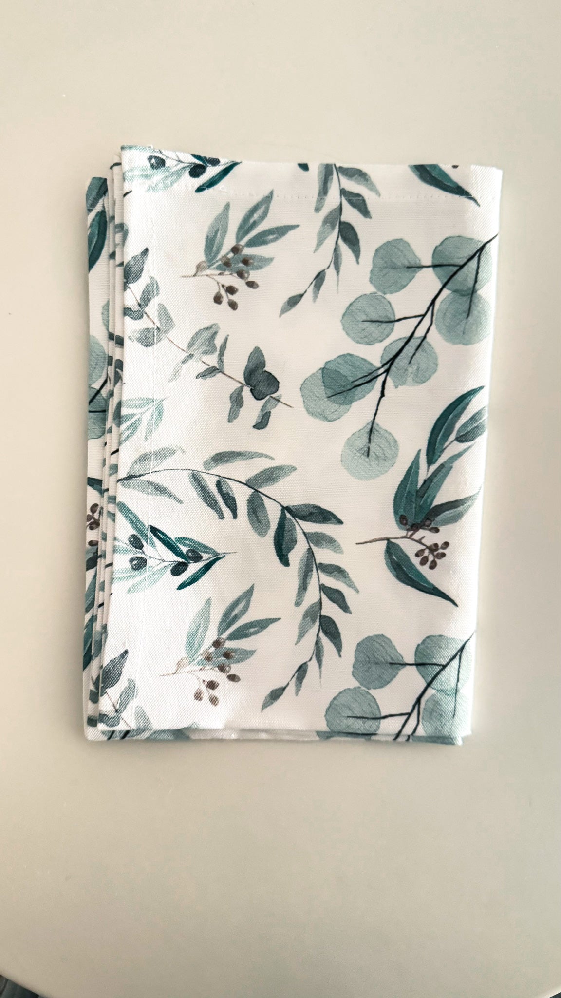 Botanical Green Placemats – Linen-Cotton Canvas