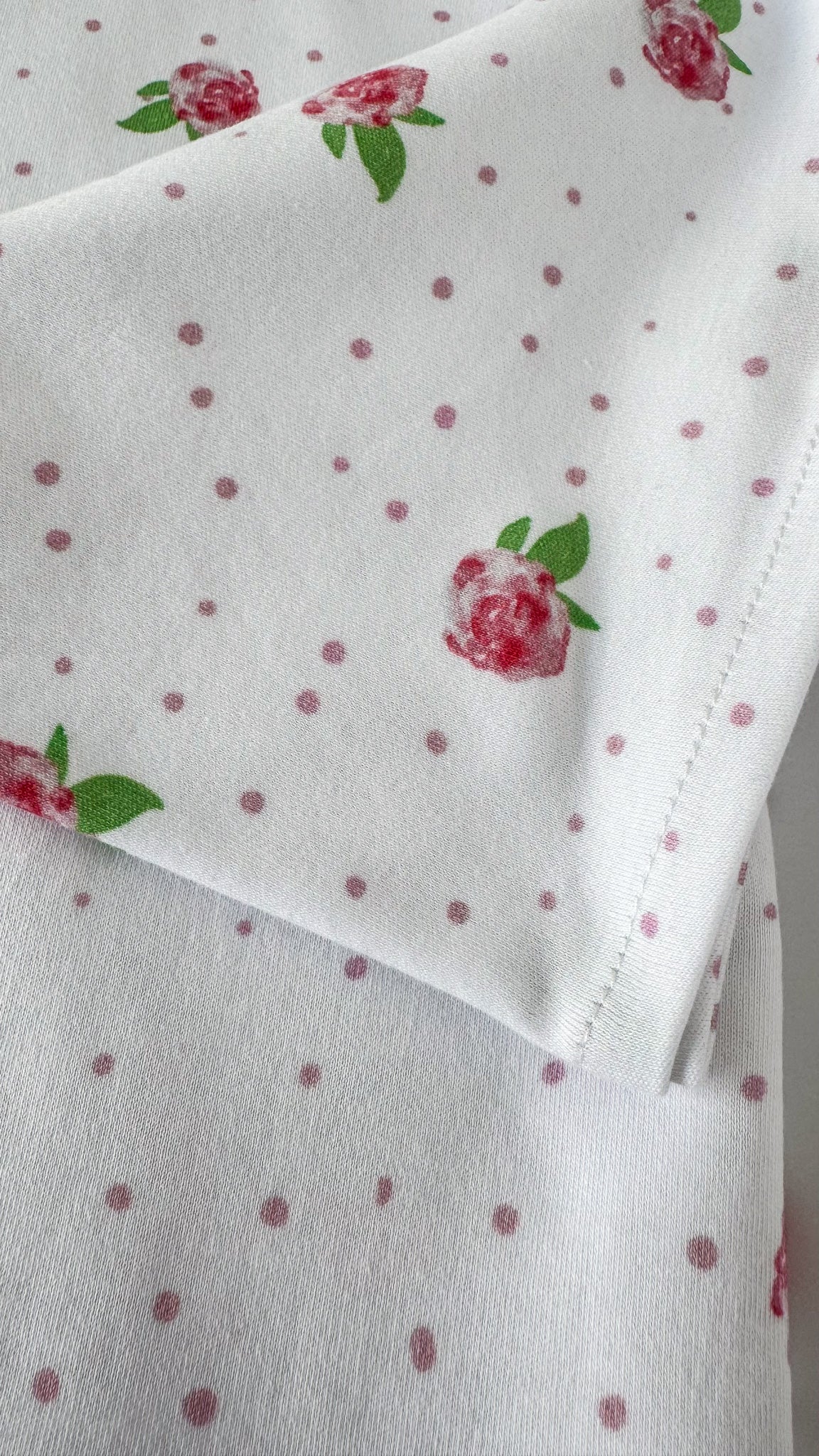 Sweet Blossom – Swaddle + Headband -White