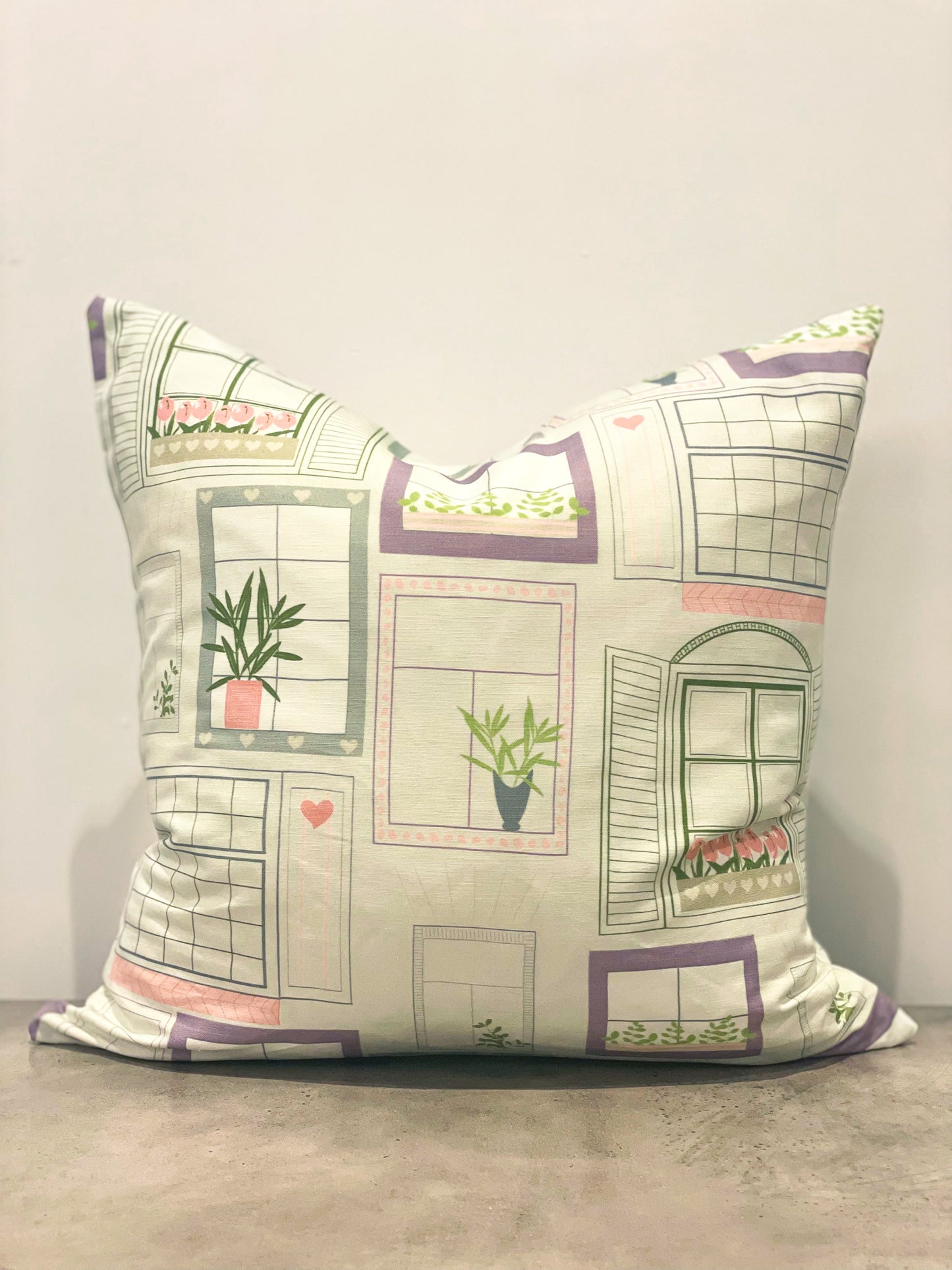 Windows Linen Cushion 50x50 cm