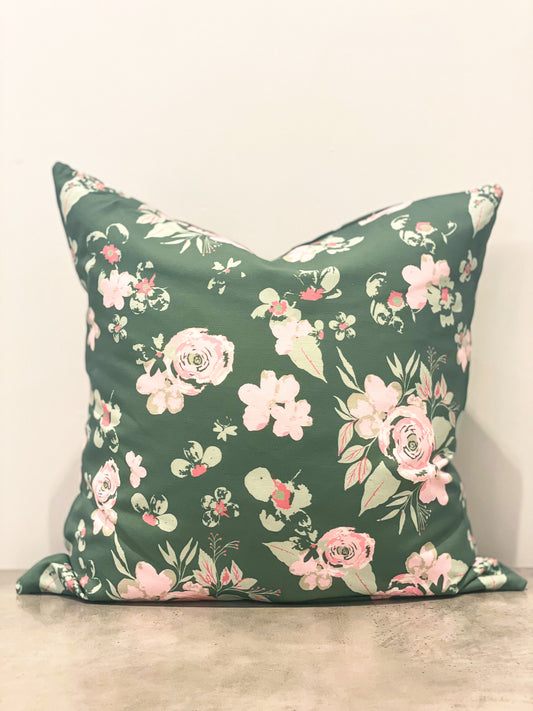 Green Garden Cushion Linen 50x50 cm