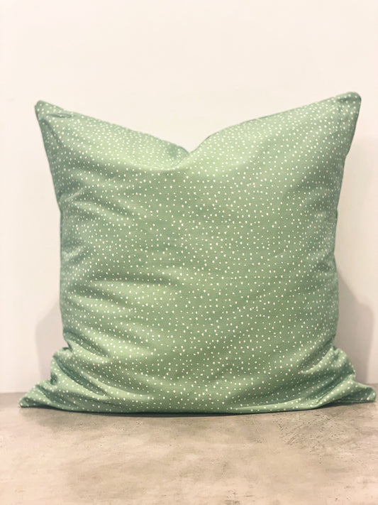 Green Dots Cushion Linen 50x50 cm