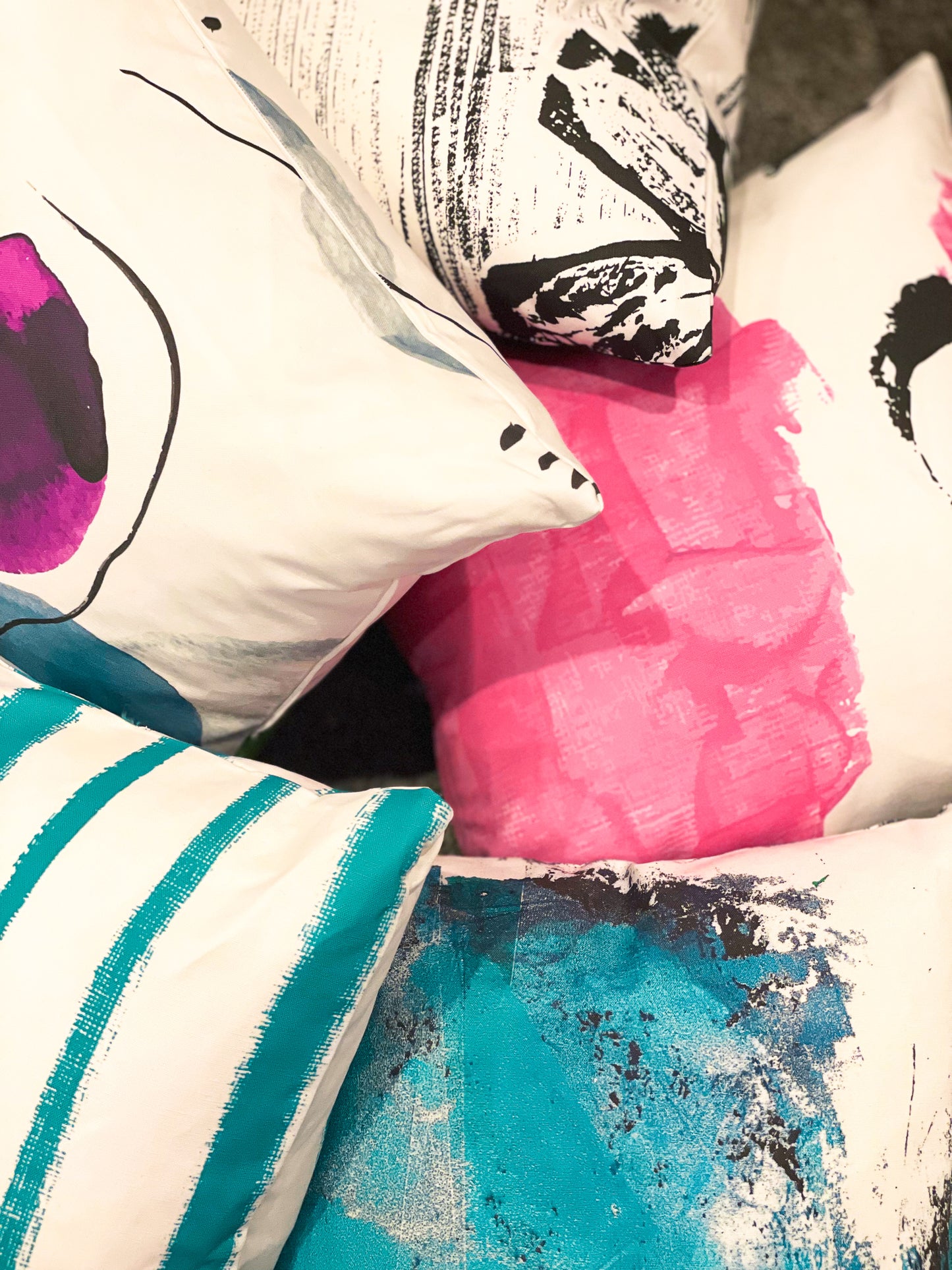 Abstract Pink Cushion 50x50 cm