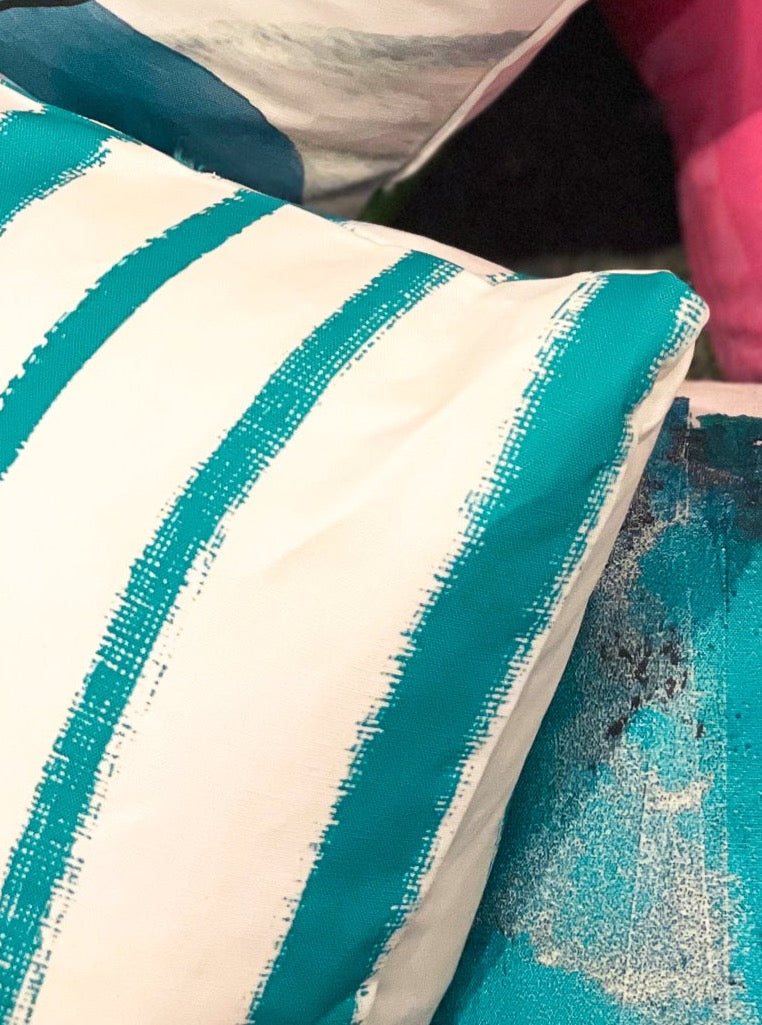 Stripe Cushion Linen 50x50 cm