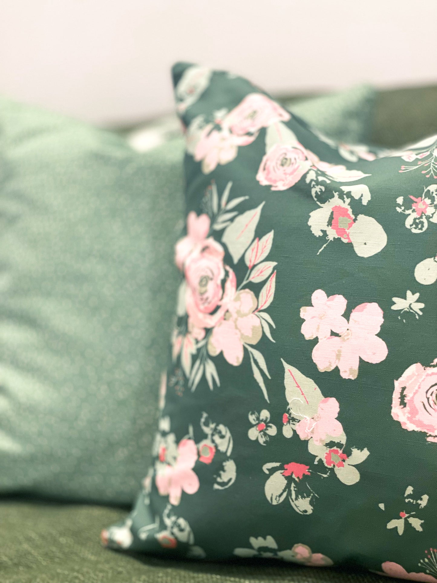 Green Garden Cushion Linen 50x50 cm