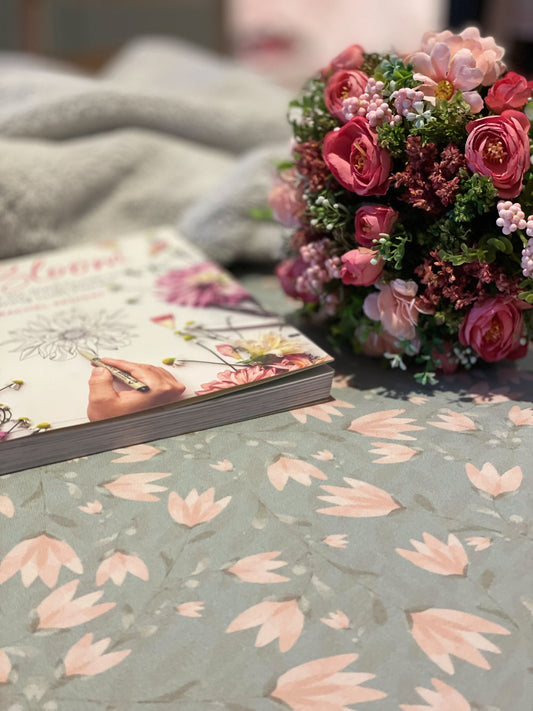 مفرش طاولة توليب 100×200 سم