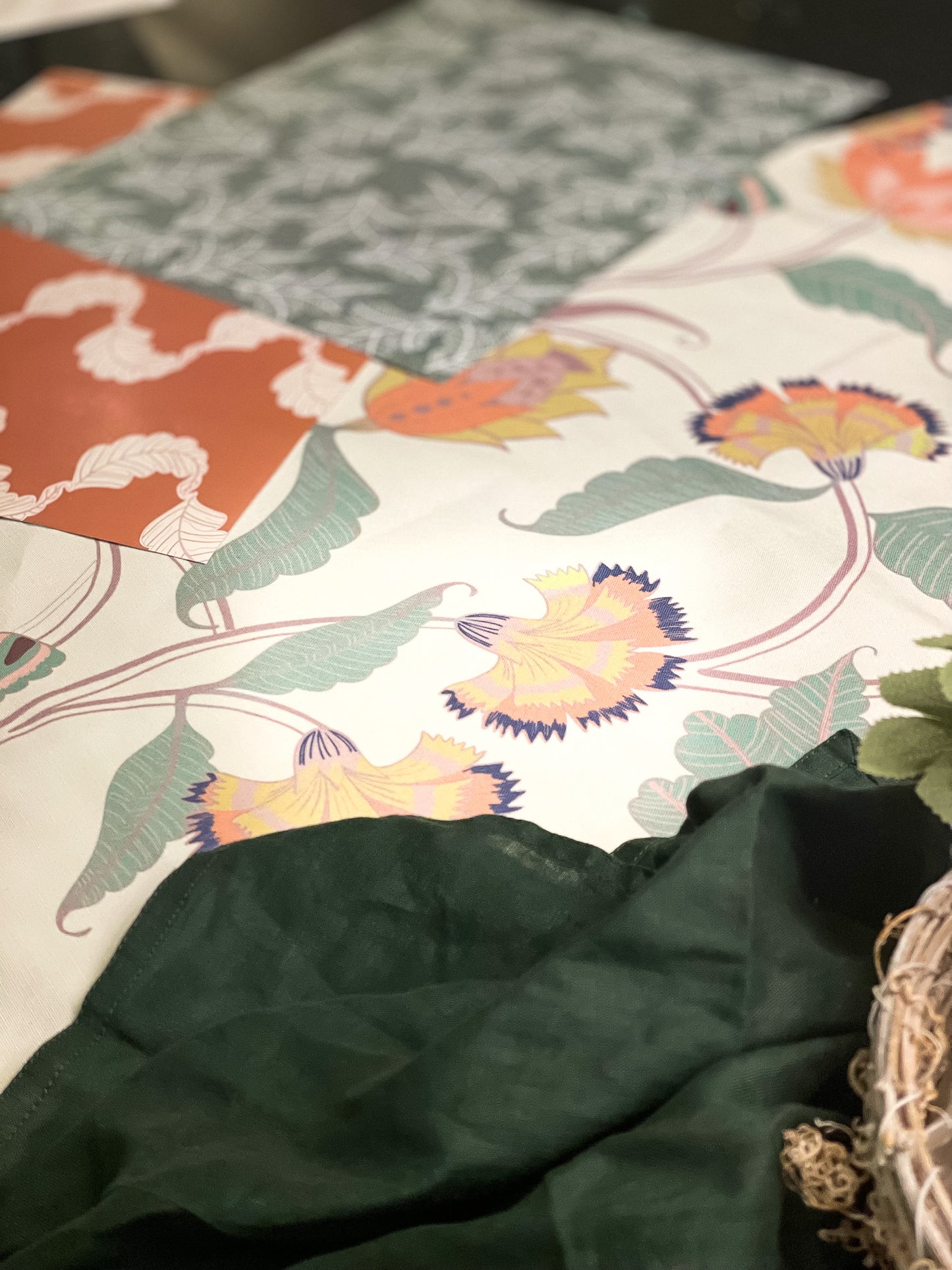 Indian Floral Tablecloth