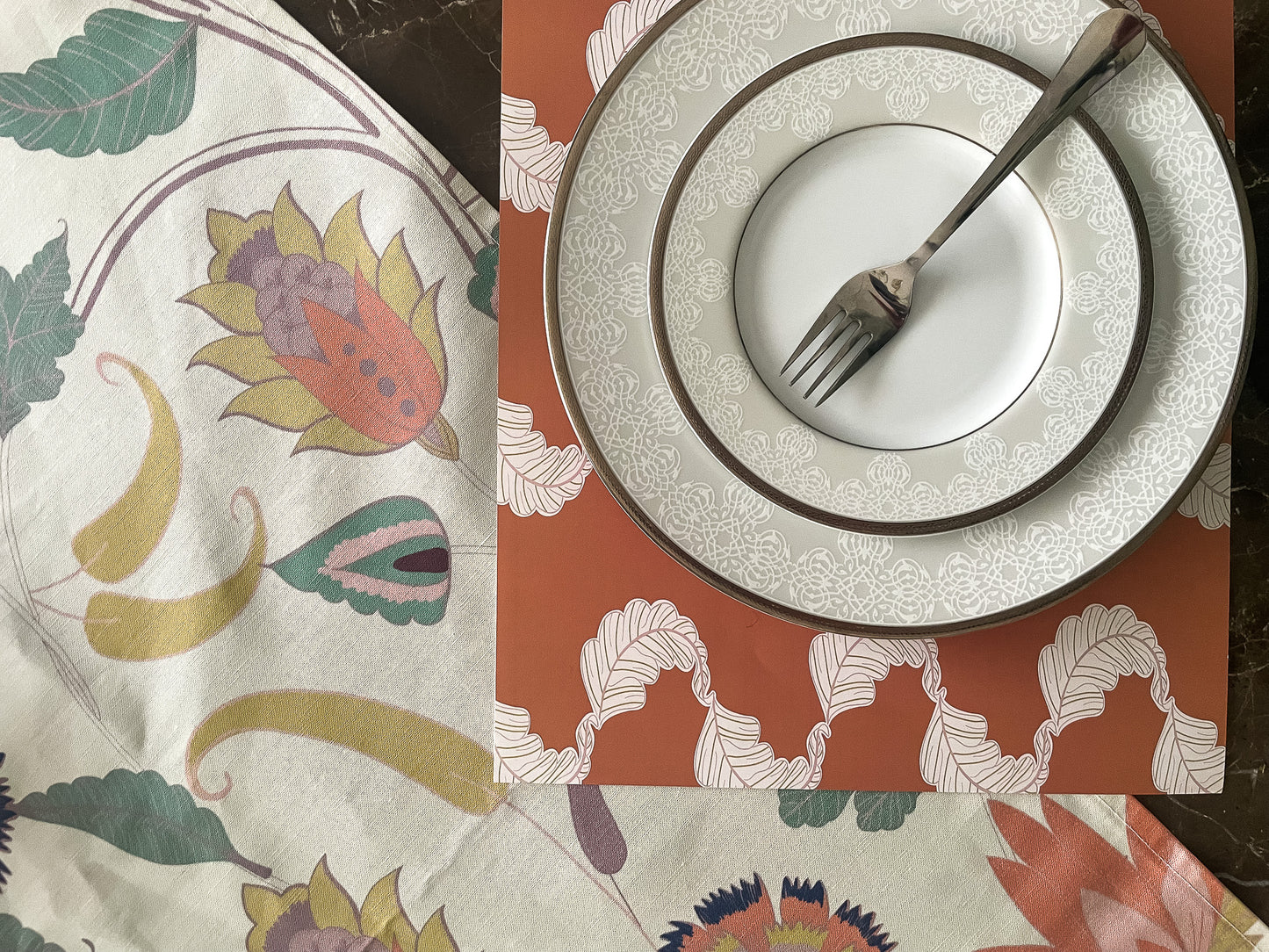 Indian Floral Tablecloth