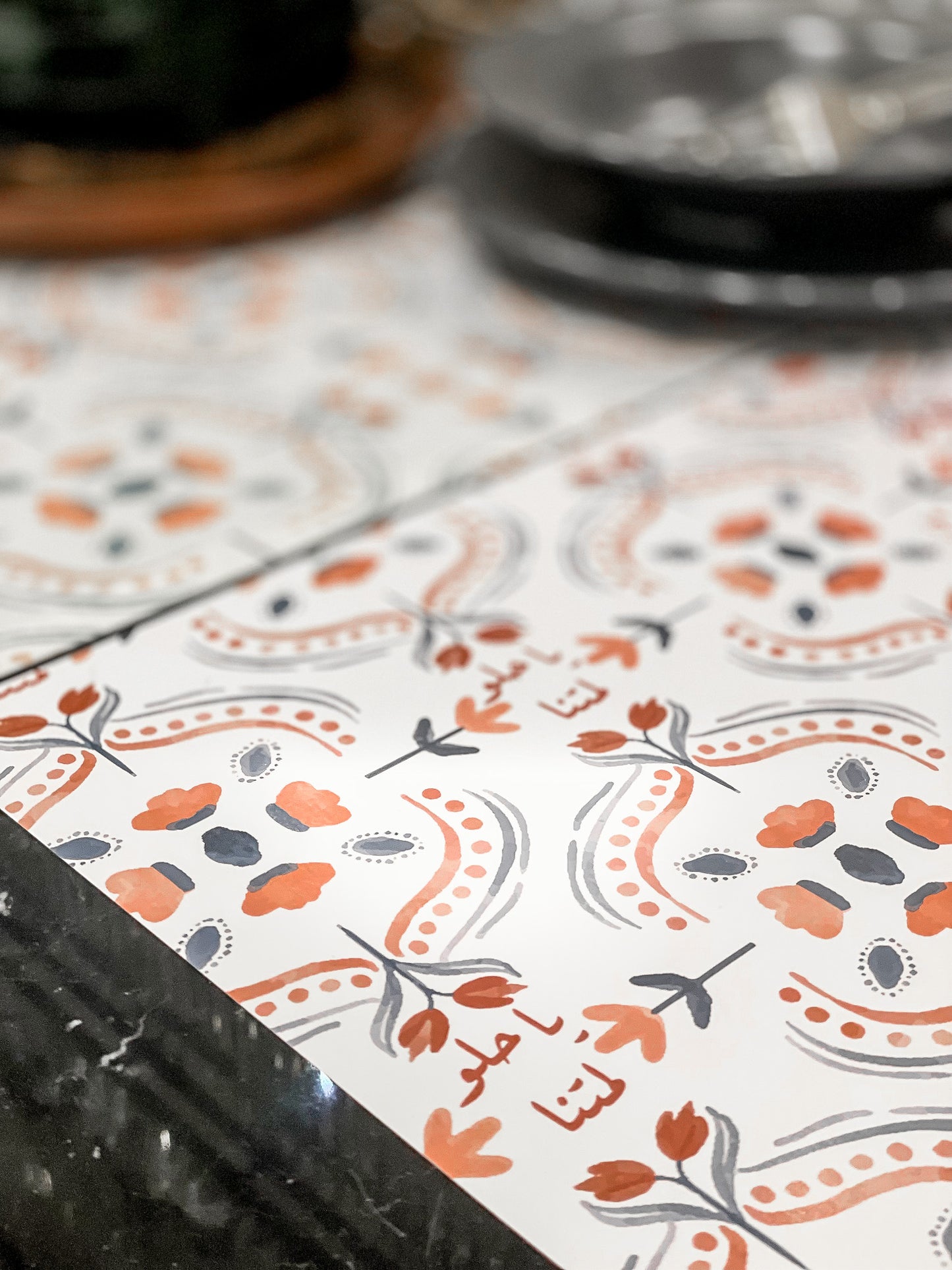 عساكم تعودونه مفرش صحون ورقي رمضان ياحلو لمتنا