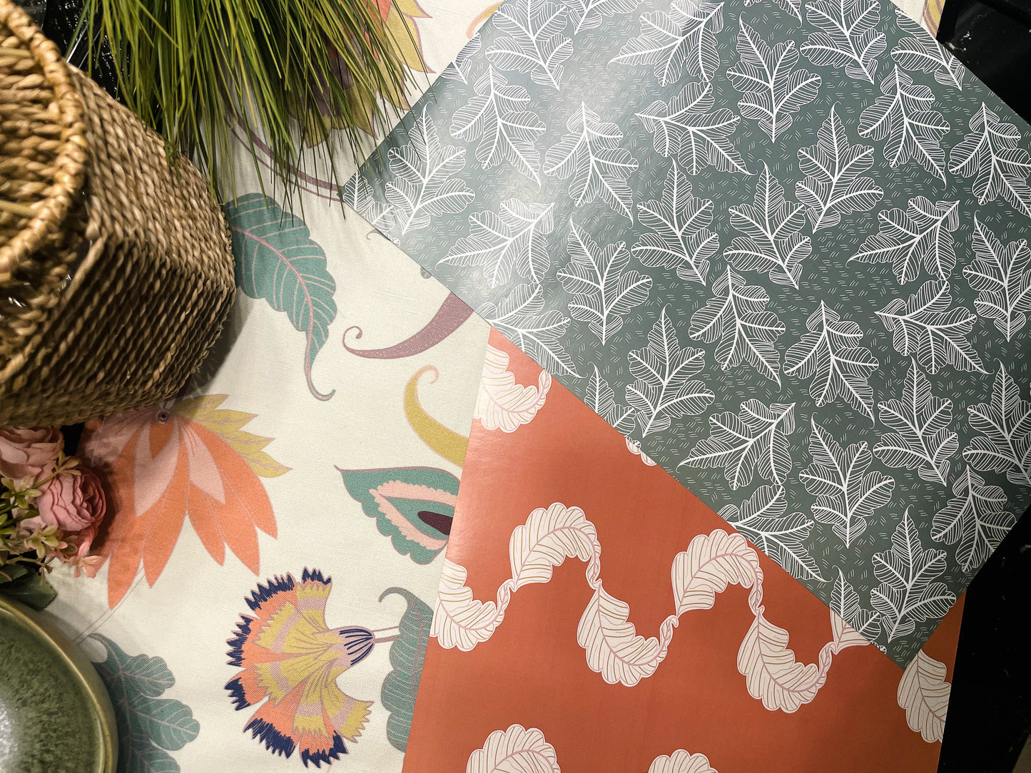 Indian Floral Paper Placemat 12 pc