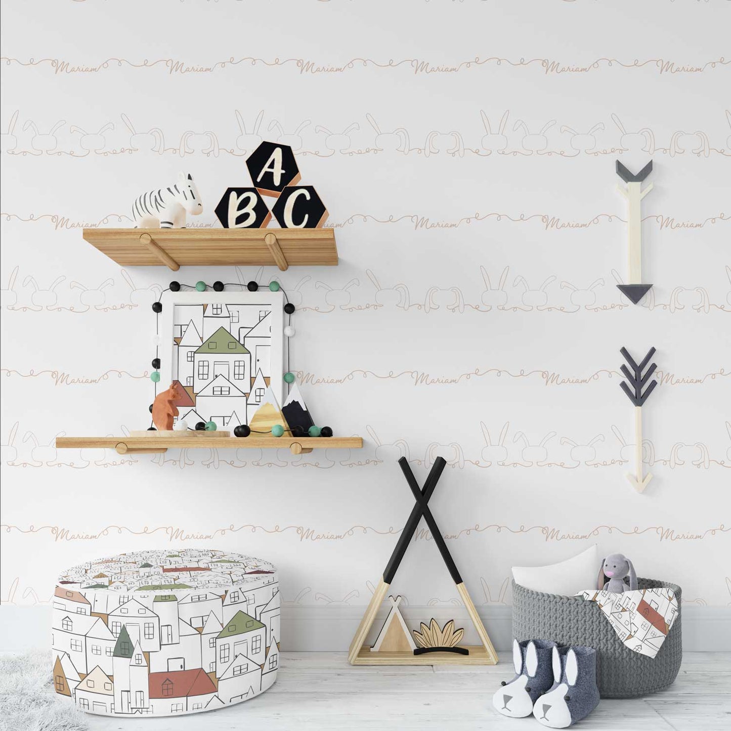 Rabbit With Name Wallpaper - In Kuwait Only