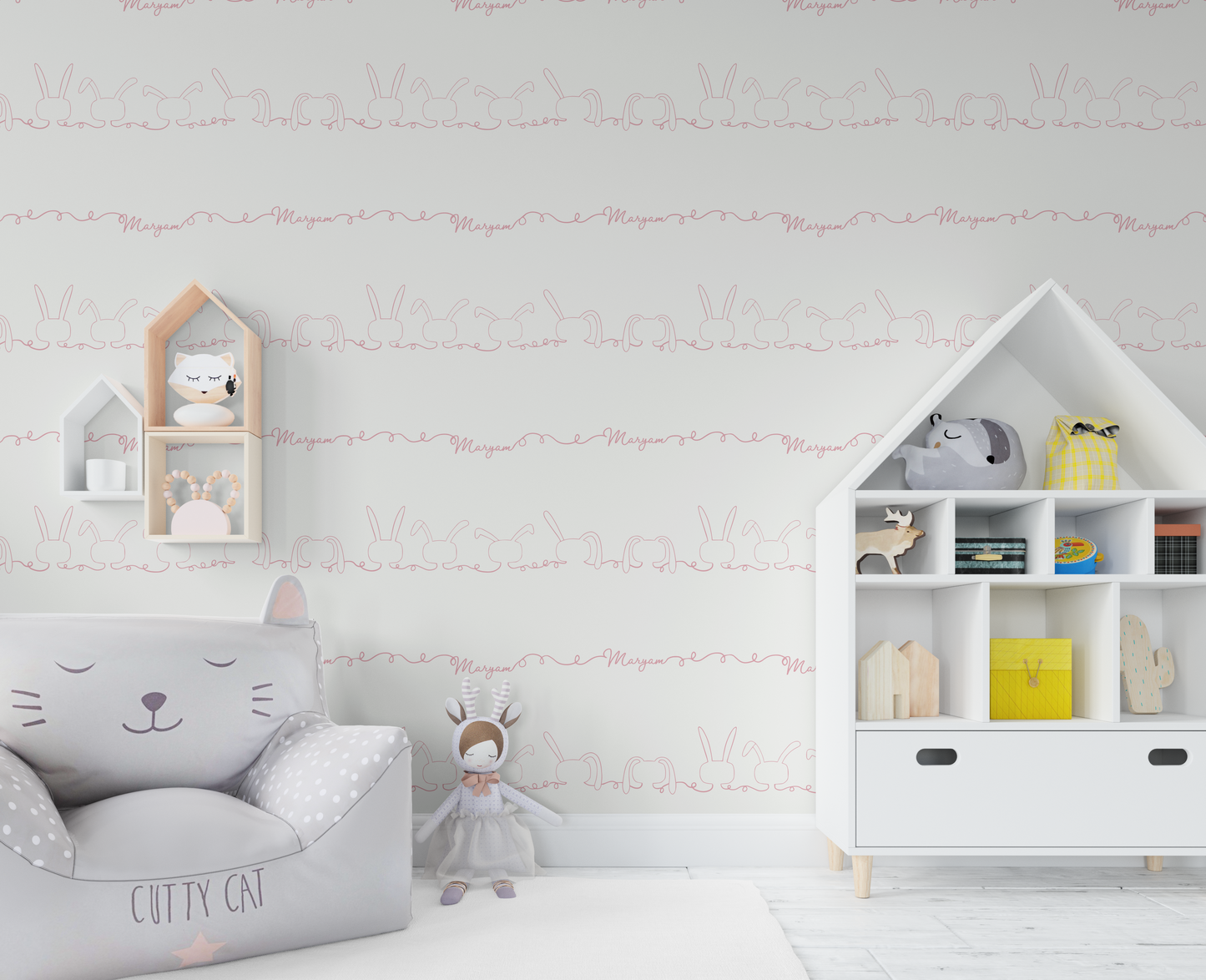 Rabbit With Name Wallpaper - In Kuwait Only