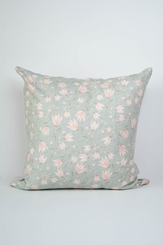 Pink Tulips Cushion Linen 50x50 cm