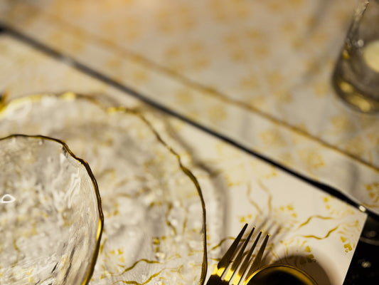 40x200cm سراي  مفرش رنر تطريز ذهبي قياس