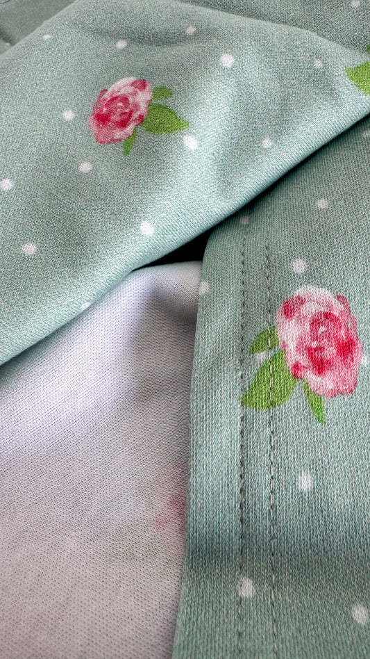 Sweet Blossom – Swaddle + Headband -Green