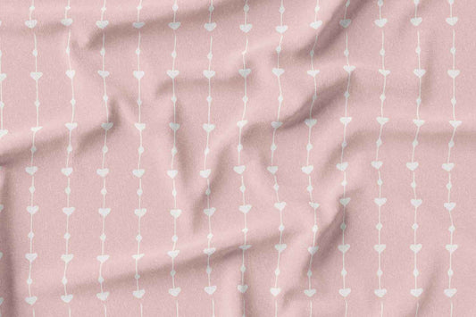 Lin Hearts Fabric
