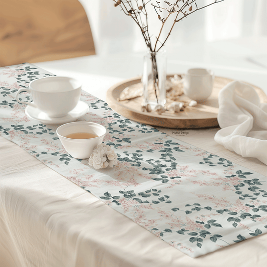 مفرش إزهار الليلك | Lilac Bloom Table Runner 40x200 cm