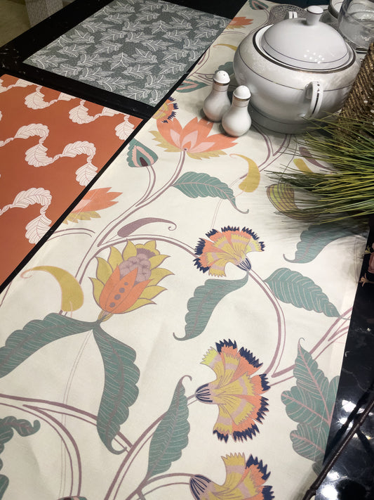 Indian Floral Tablecloth مفرش طاولة رنر