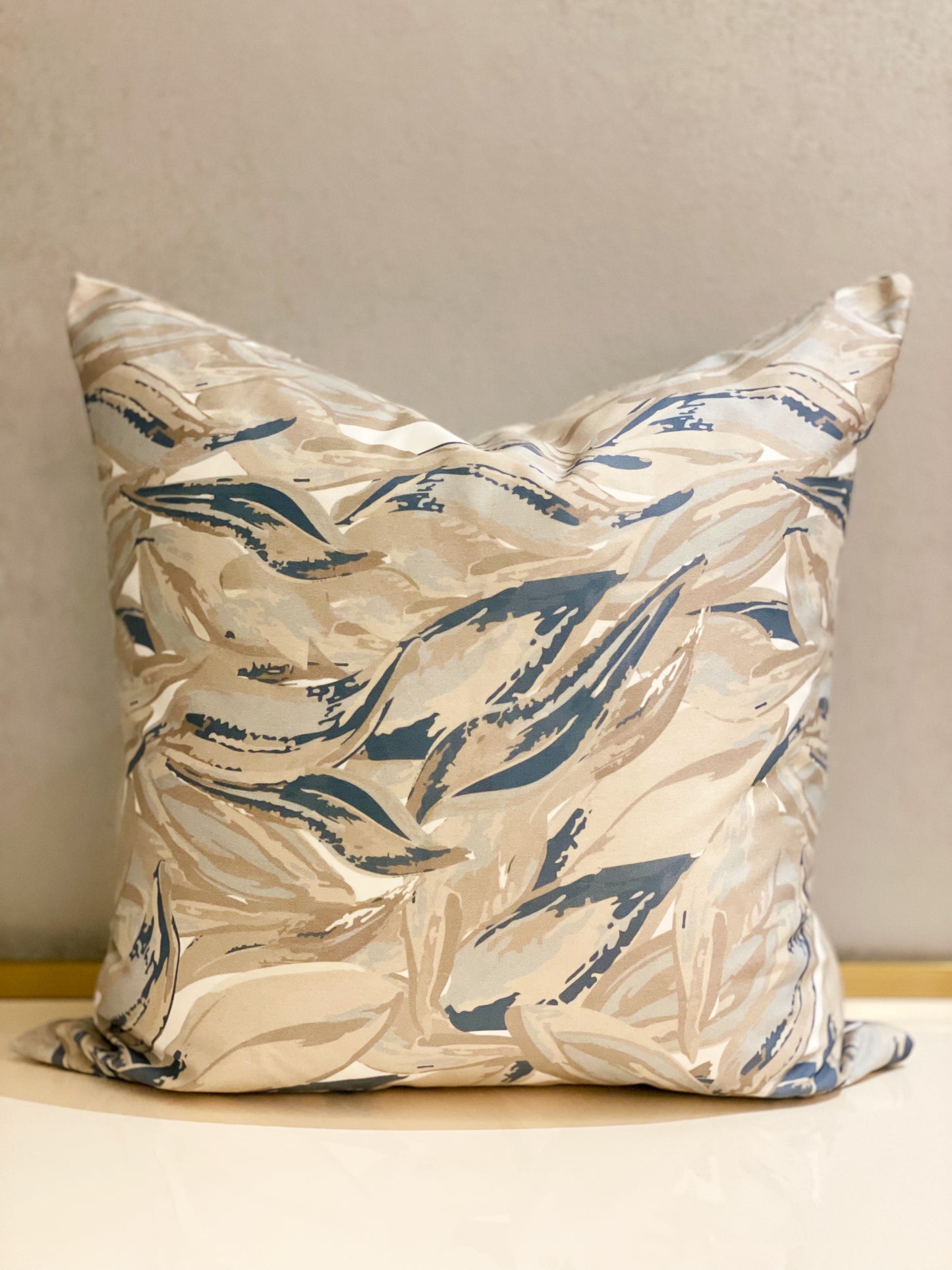 Abstract Leaves Cushion