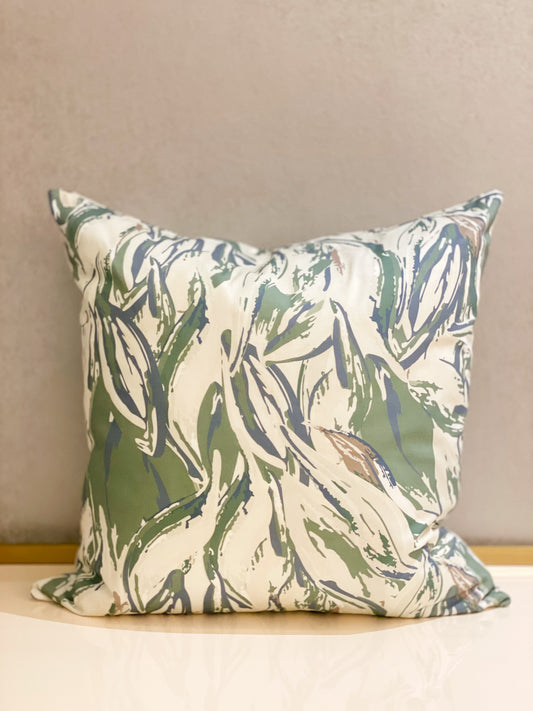 Abstract Leaves Cushion