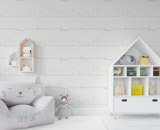 Name-Rabbits wallpaper- ship to Europe, America, Middle East